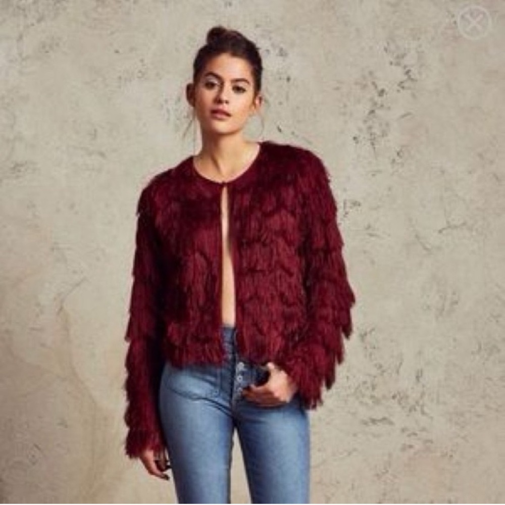 TULAROSA Sadie Tassel Fringe Top Size Small GUC